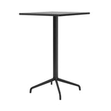 Harbour Column Square Bar + Counter Table: Bar + Black Painted Oak Veneer + Star