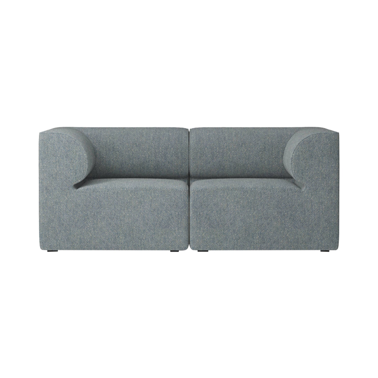 Eave Modular 2 Seater Sofa: Large + Configuration 1 + Safire 012