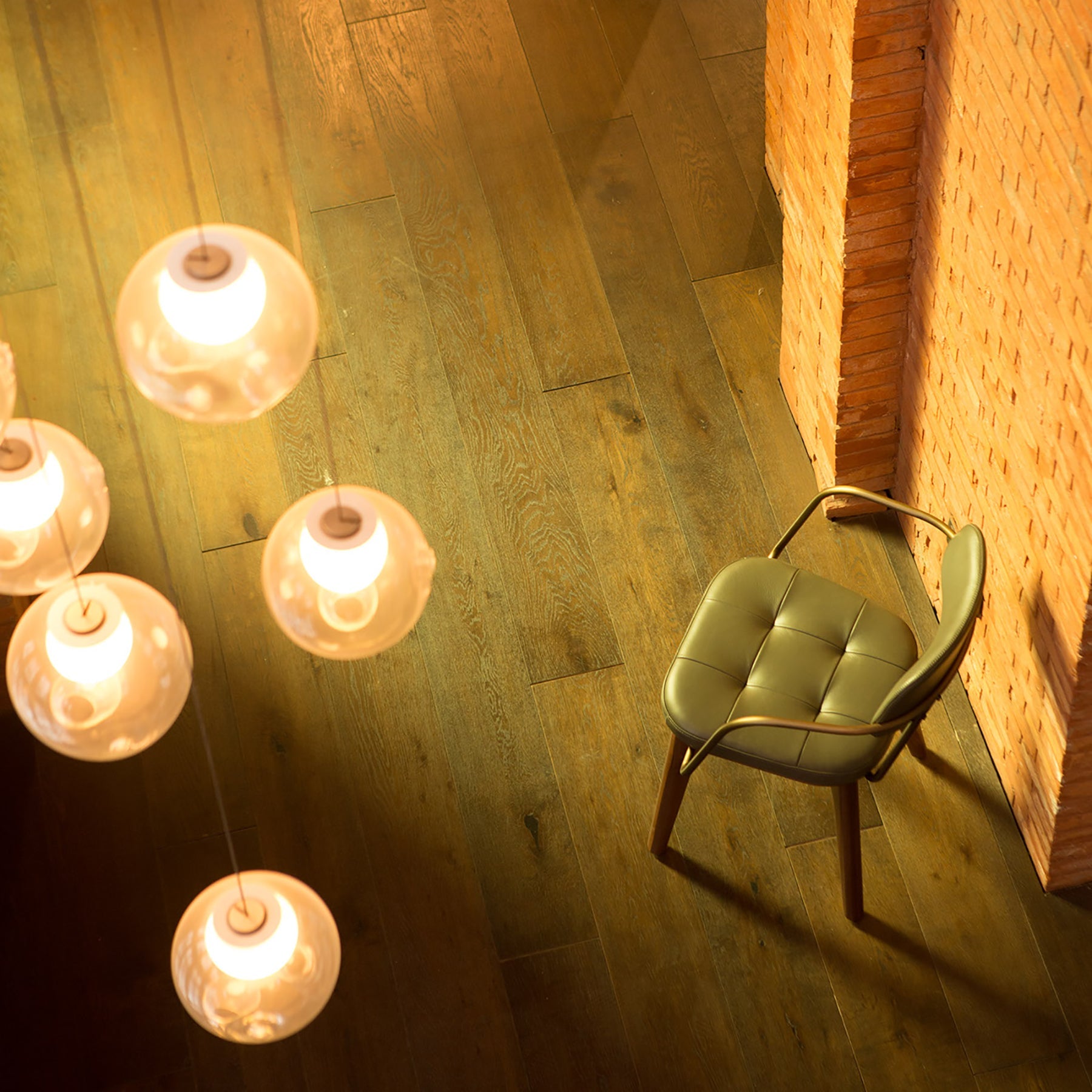Utility Dining Armchair: Upholstered