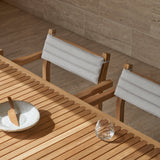 AH502 Outdoor Dining Chair with Armrest: Stacking
