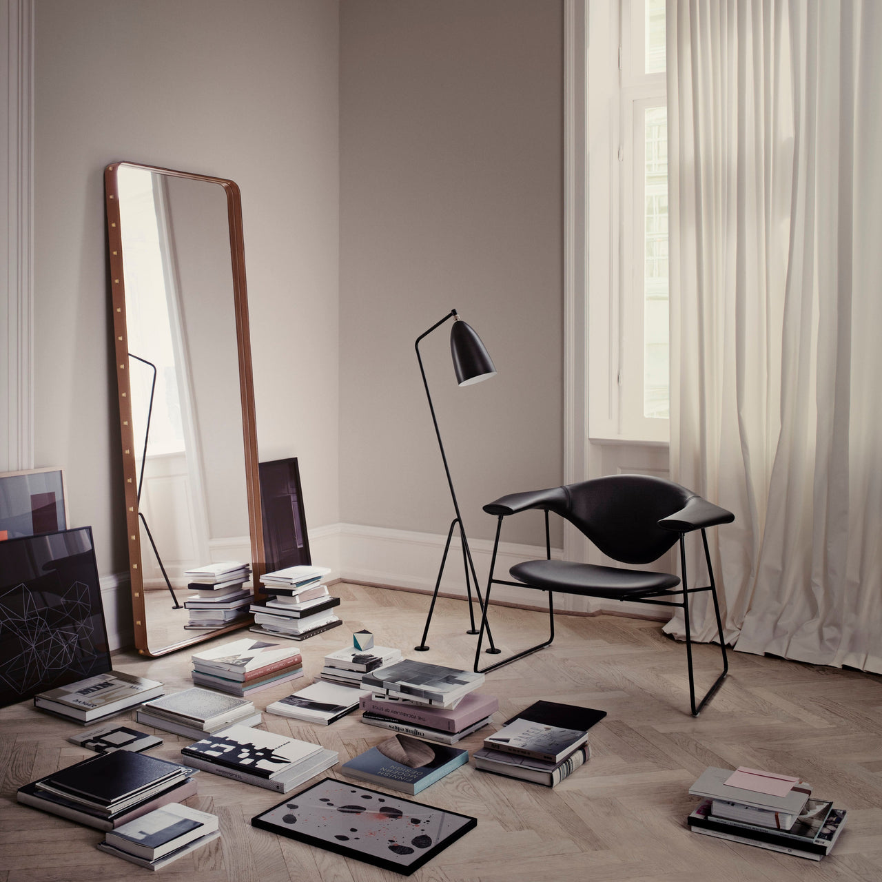 Adnet Rectangular Wall Mirror