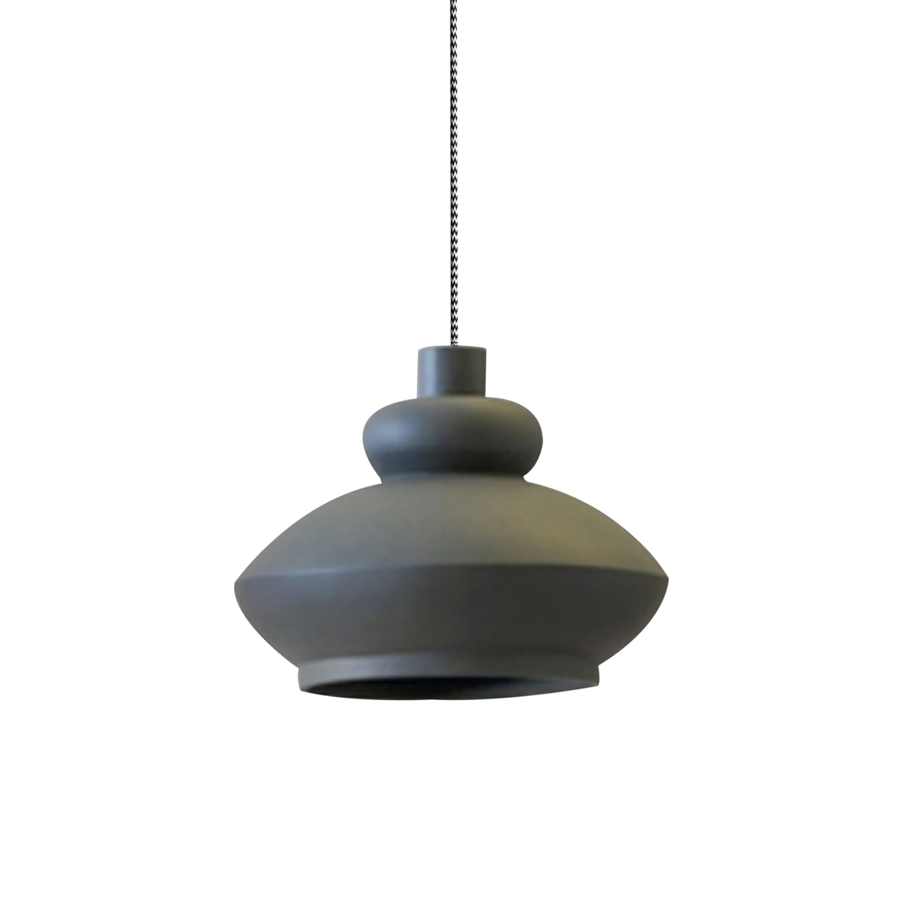 Tora Pendant Light: Anthracite Ceramic