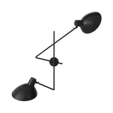 VV Cinquanta Twin Wall Lamp: Black