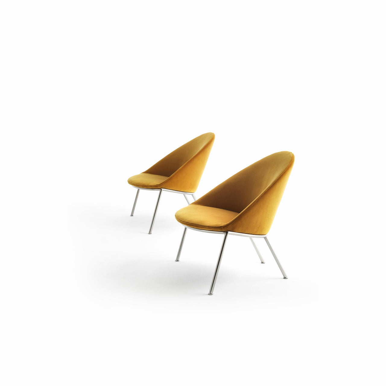 Circa Lounge Chair: Without Armrest + Chrome
