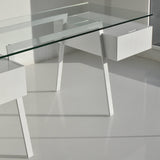 Homework 2 Desk: Single Drawers with Glass Top