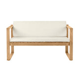 BK12 Outdoor Lounge Sofa: With Canvas Cushion