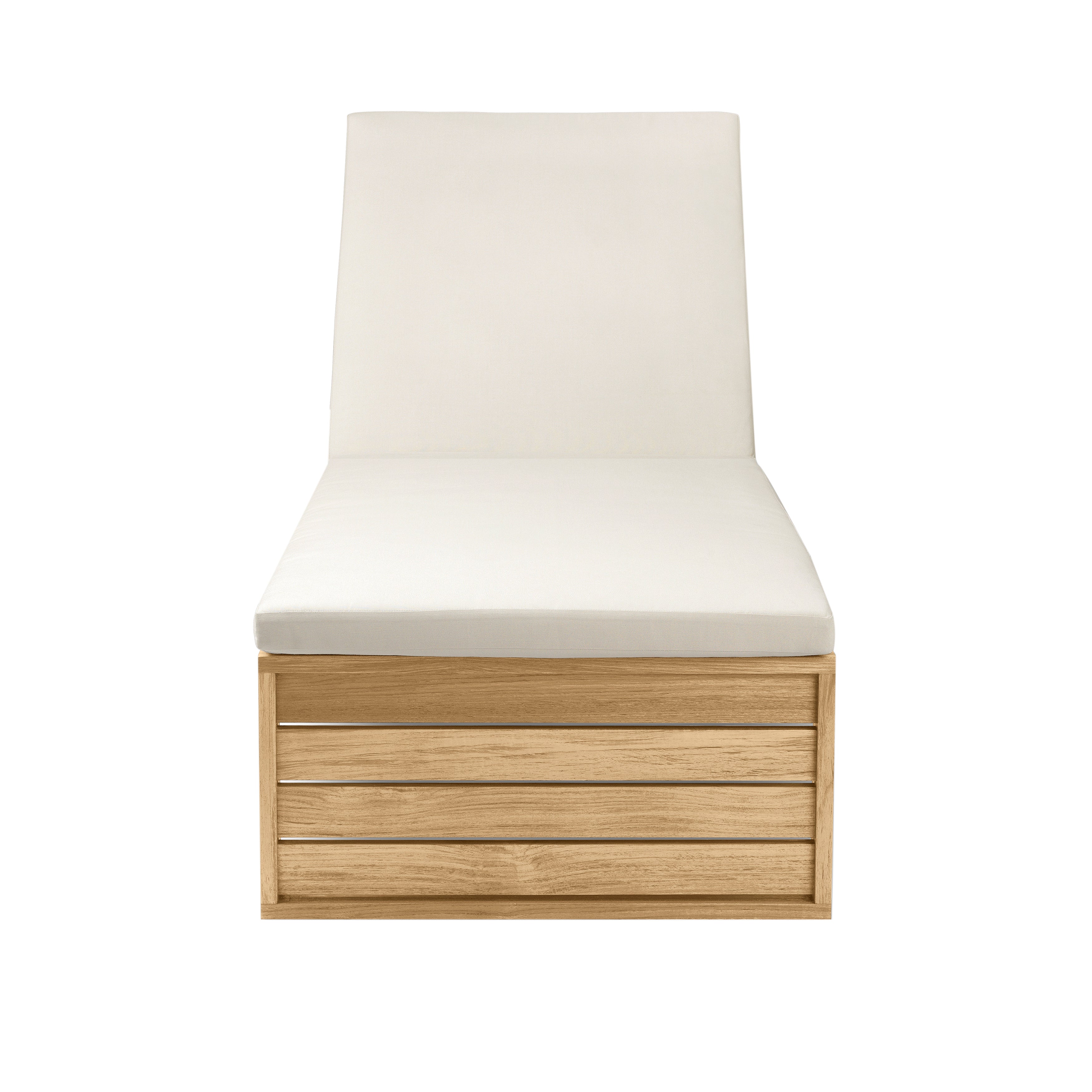 BK14 Outdoor Sunbed: With Canvas Cushion