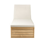 BK14 Outdoor Sunbed: With Canvas Cushion