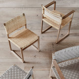 BM62 + BM61 Chair: Natural Cane Wicker
