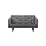 No. 1 Sofa: 2 Seater + Black Lacquered Oak