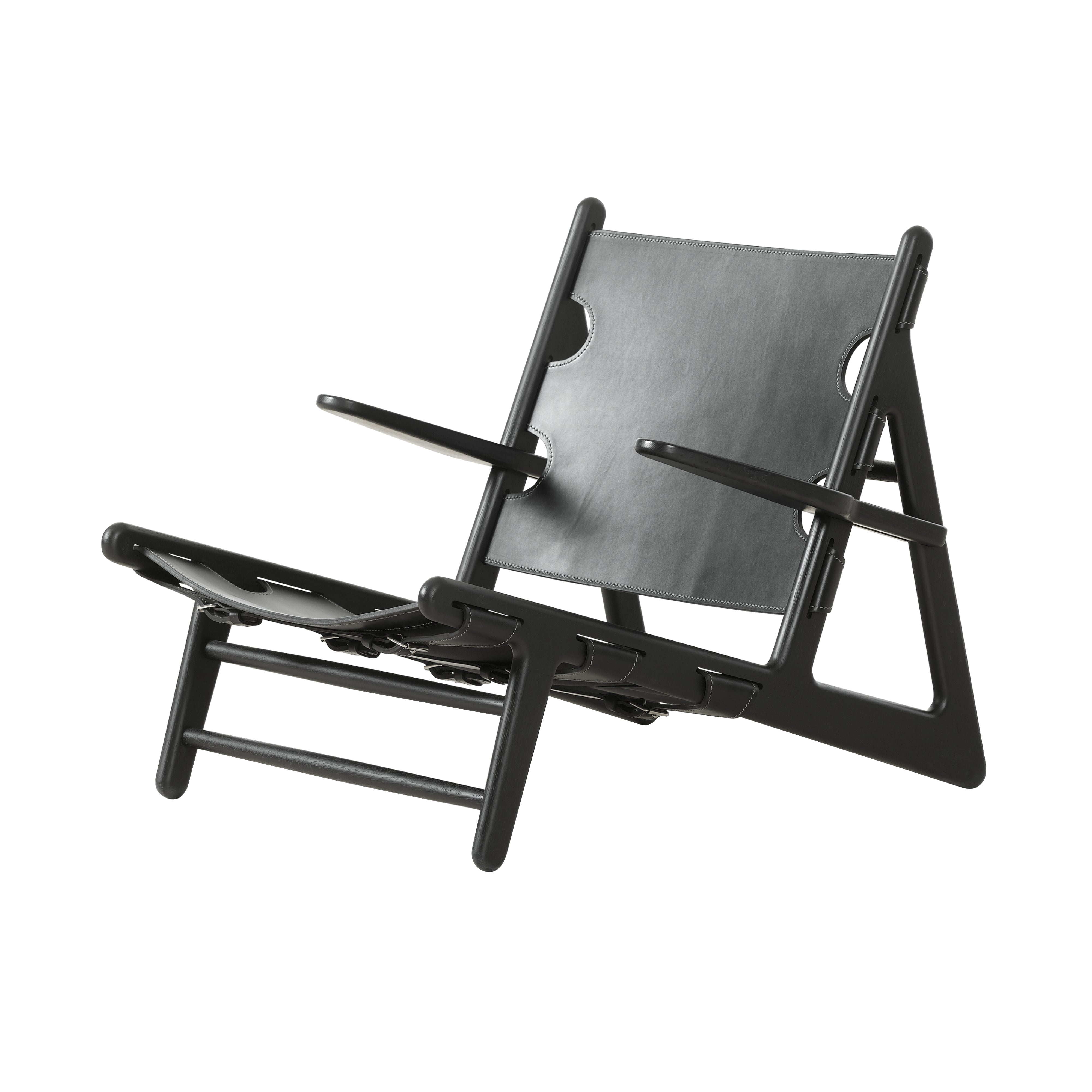 The Hunting Chair: Black Lacquered Oak + Black