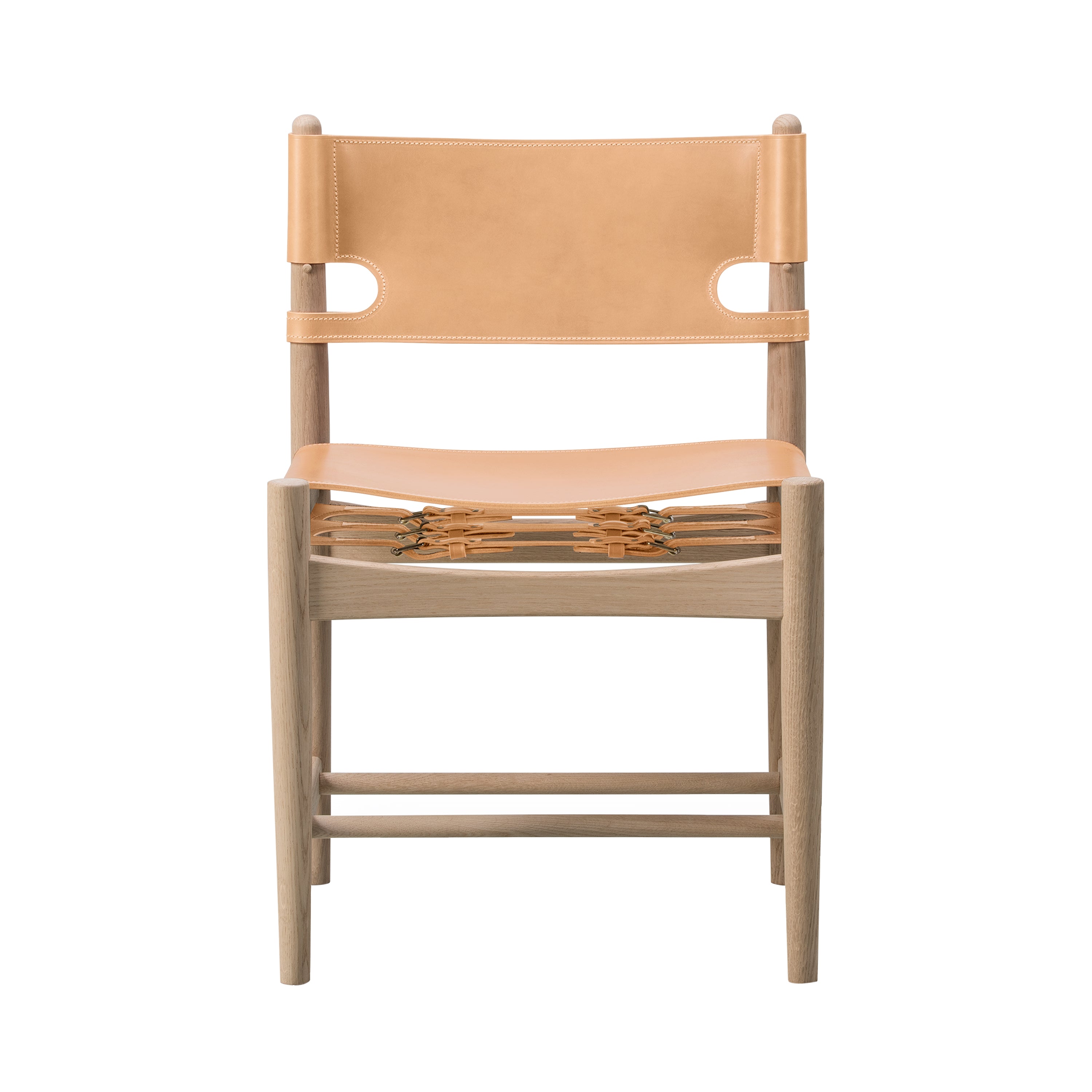 The Spanish Dining Chair: Without Arm + Soaped Oak + Natural
