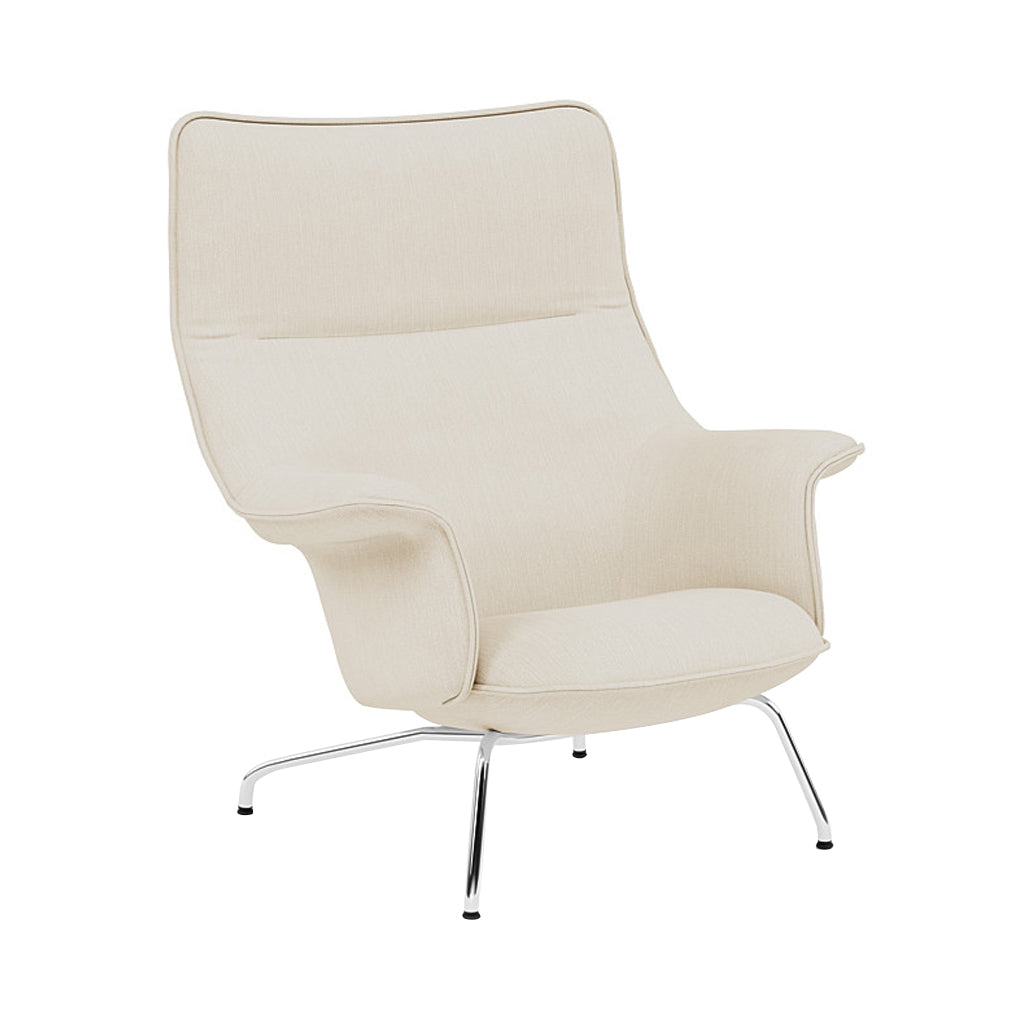 Doze Lounge Chair: Chrome