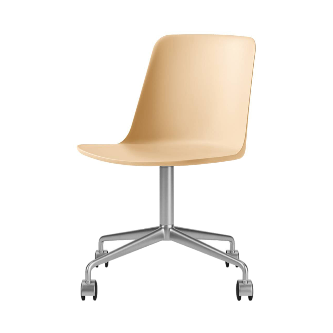 Rely Chair HW21: Beige Sand + Polished Aluminum