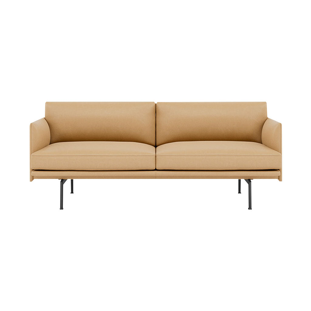 Outline 2-Seater Sofa: Black