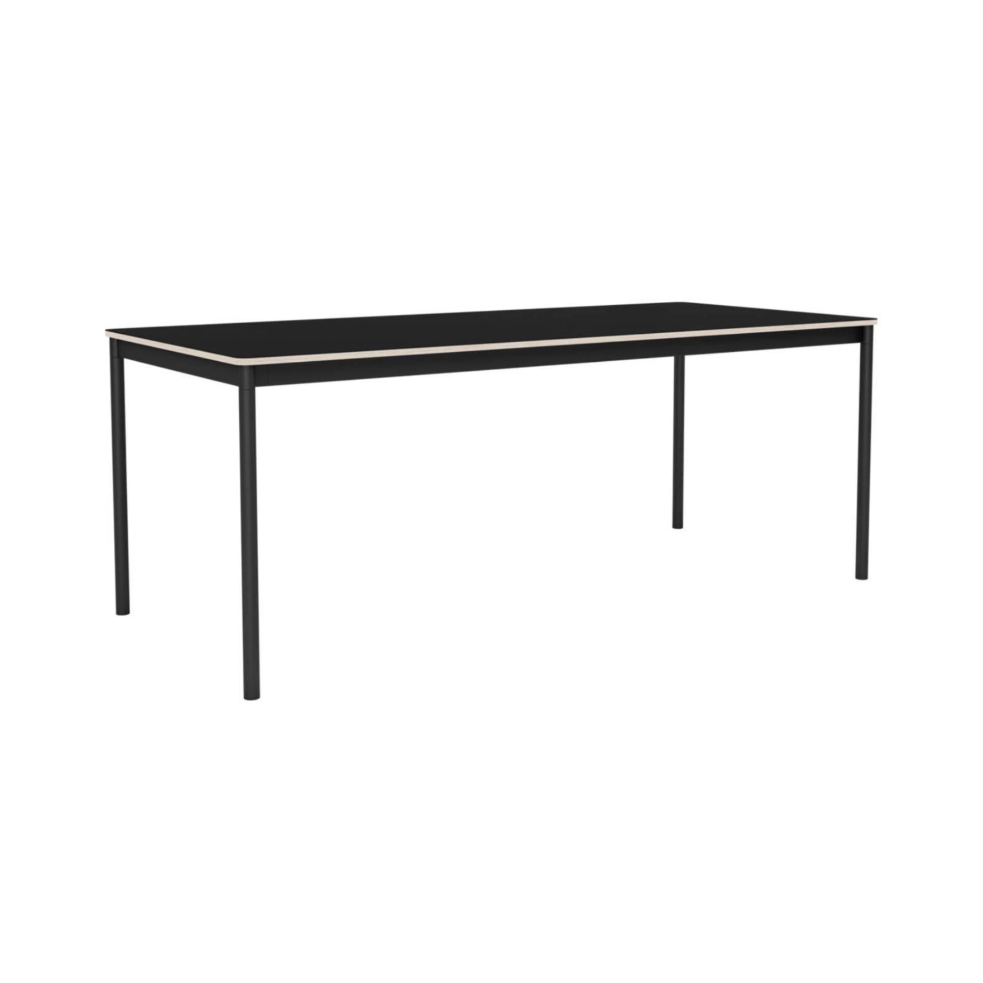 Base Table: Medium + Black Laminate + Plywood Edge + Black