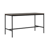 Base High Table: Black Linoleum + Plywood Edge + Black