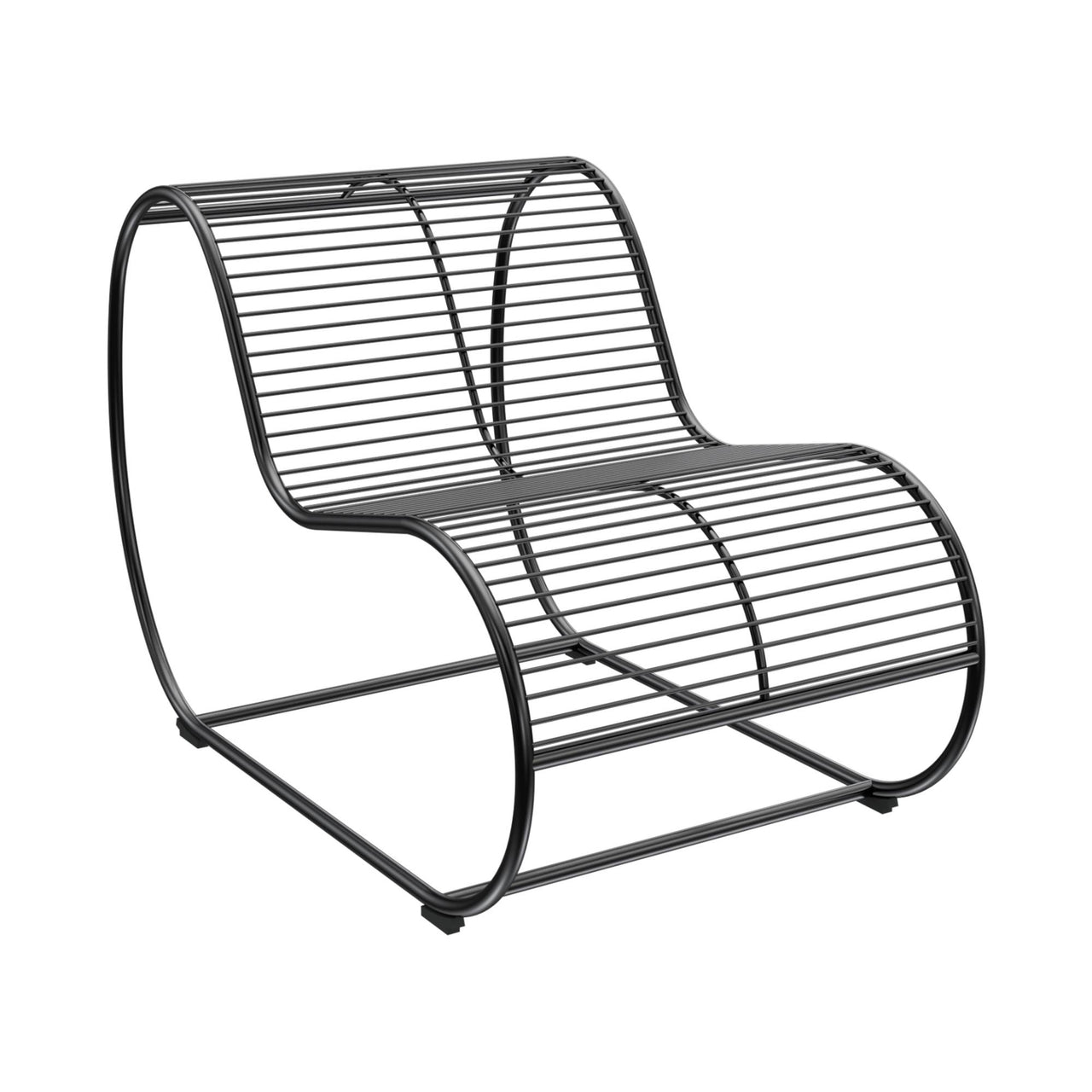 Loop Lounge Chair: Black