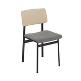 Loft Chair: Upholstered + Black + Oak