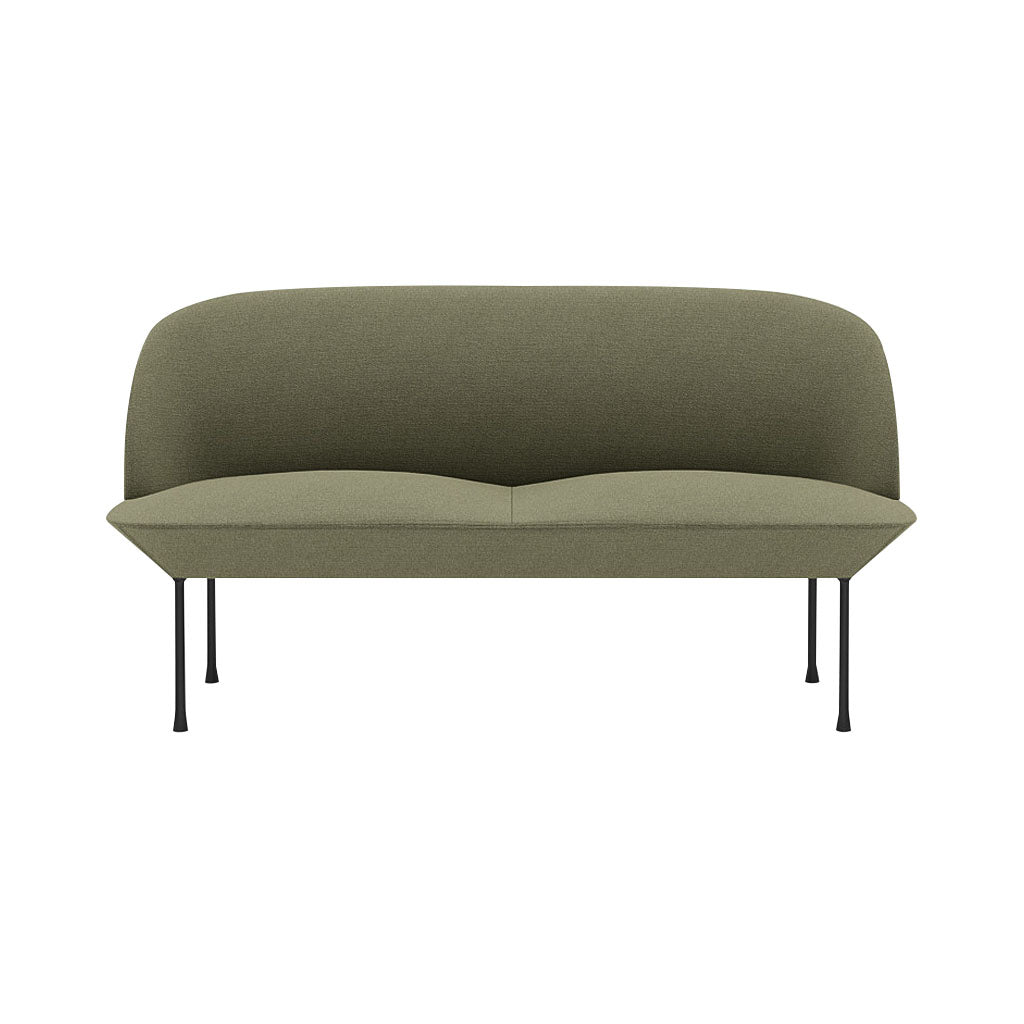 Oslo 2-Seater Sofa: Black