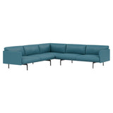 Outline Corner Sofa: Black