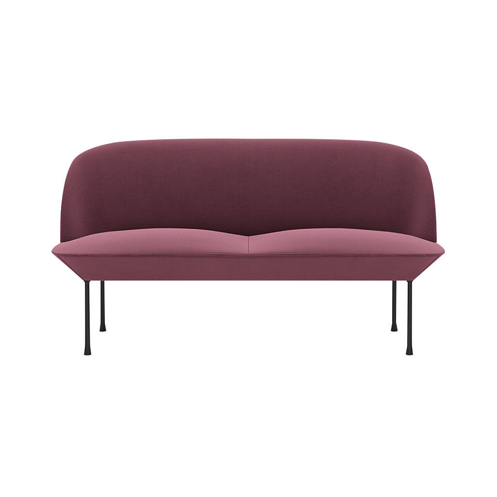 Oslo 2-Seater Sofa: Black