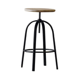 Ferrovitos Stool: Natural Beech + Black
