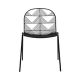 Betty Stacking Chair: Black + Without Seat Pad