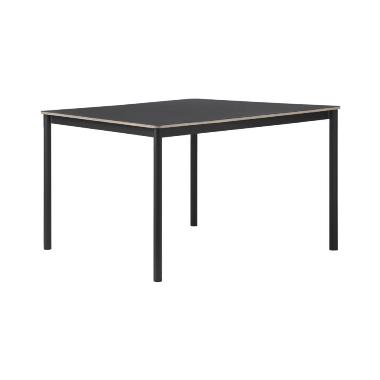Base Table: Small + Black Linoleum + Plywood Edge + Black
