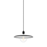 Shade Pendant: Black + Plug-in + With Bulb (3 W)