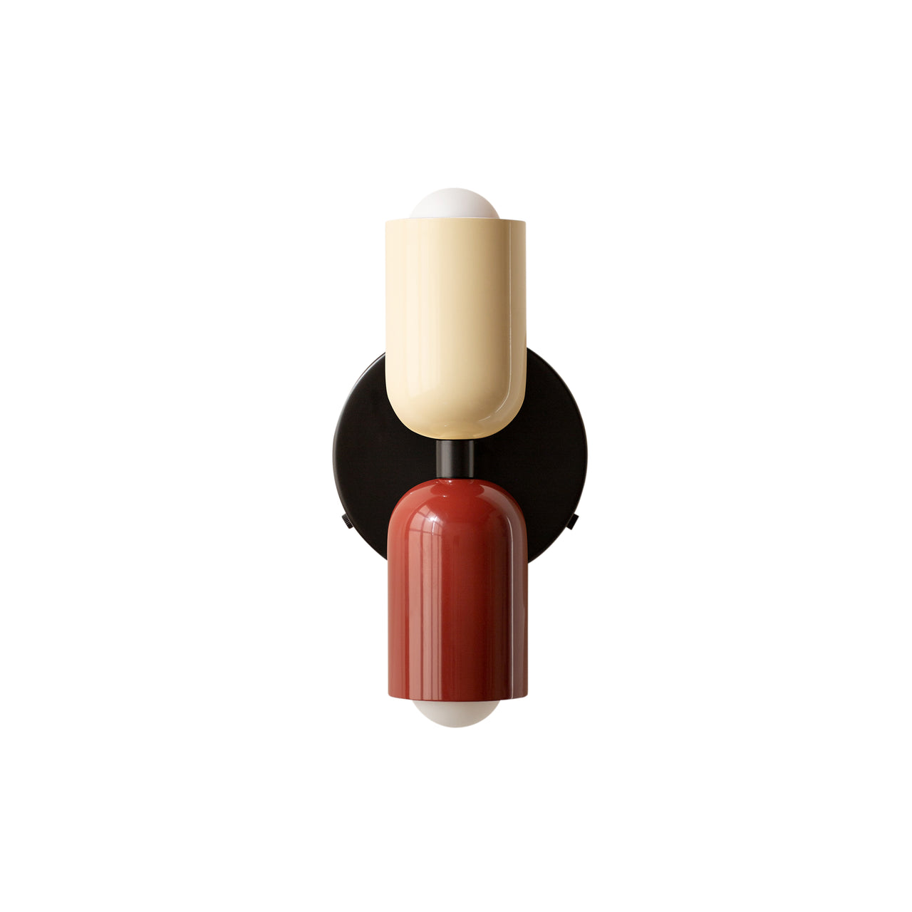 Up Down Sconce: Duo-Tone + Bone + Oxide Red + Black