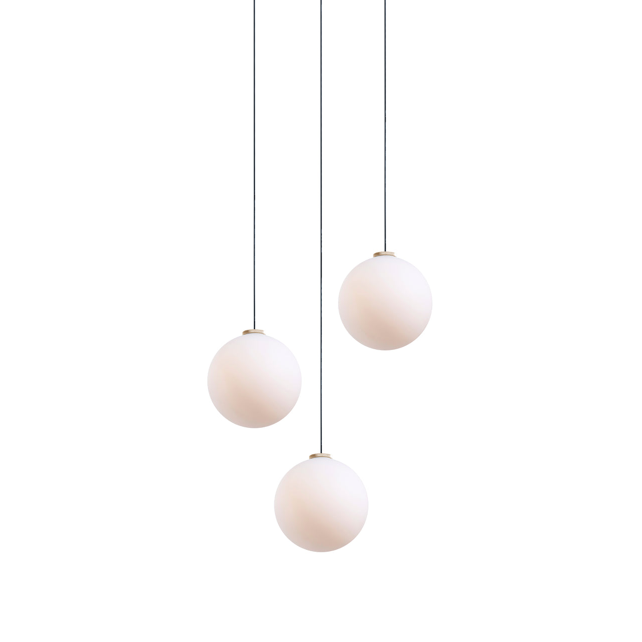 Glass 120. 03 Chandelier: Brushed Brass