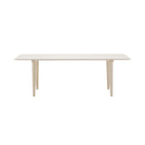 CH011 Coffee Table: Low + White Oiled Oak
