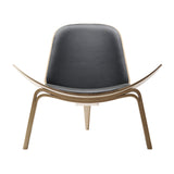 CH07 Shell Lounge Chair: Oak + White Oiled Oak