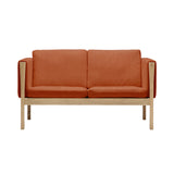 CH162 2 Seater Sofa: Soaped Oak