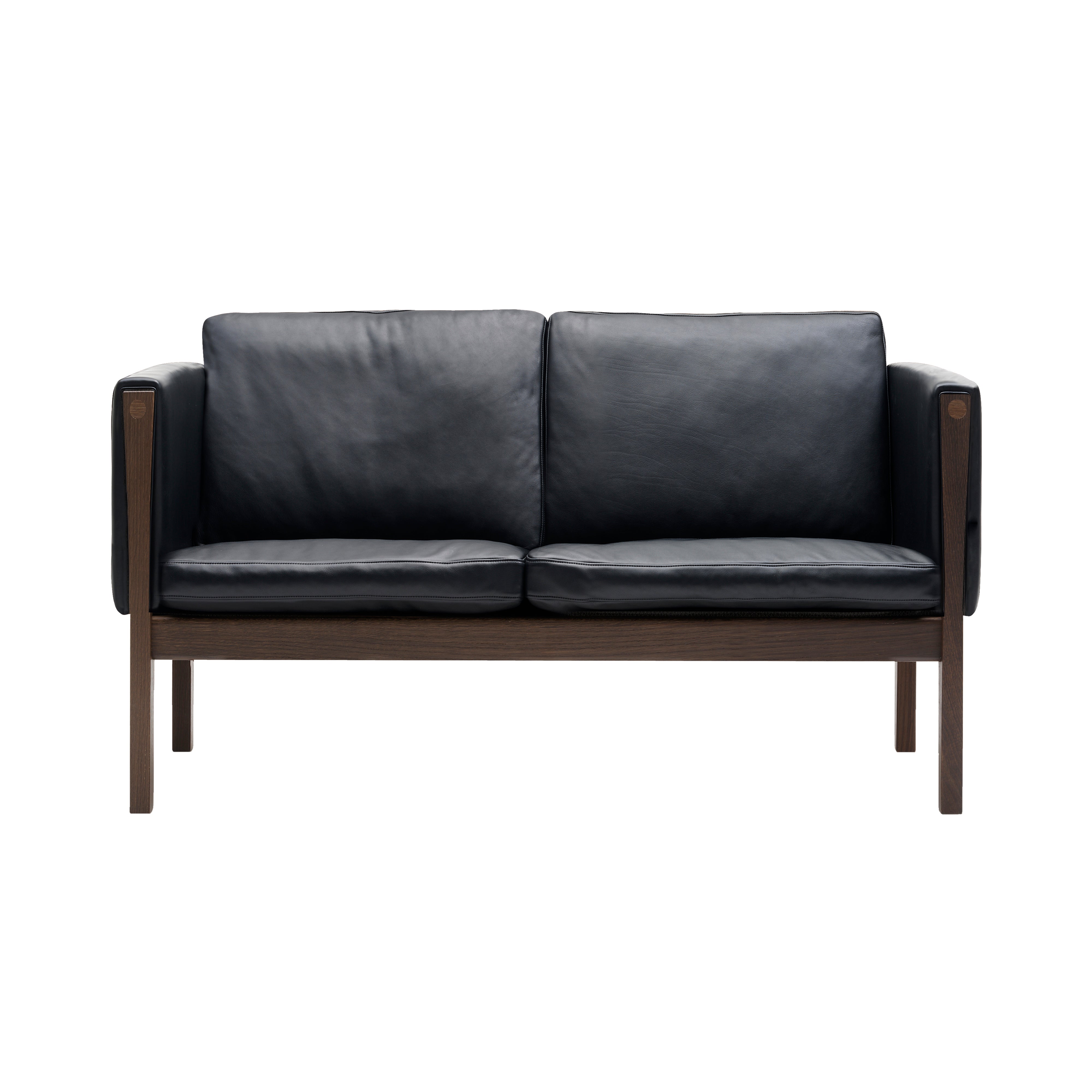 CH162 2 Seater Sofa: Oiled Walnut