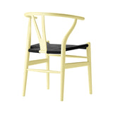CH24 Wishbone Chair: Black + Hollyhock