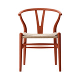 CH24 Wishbone Chair: Natural + Terracotta