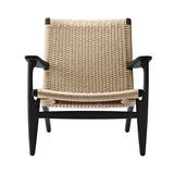 CH25 Lounge Chair: Natural + Black Oak