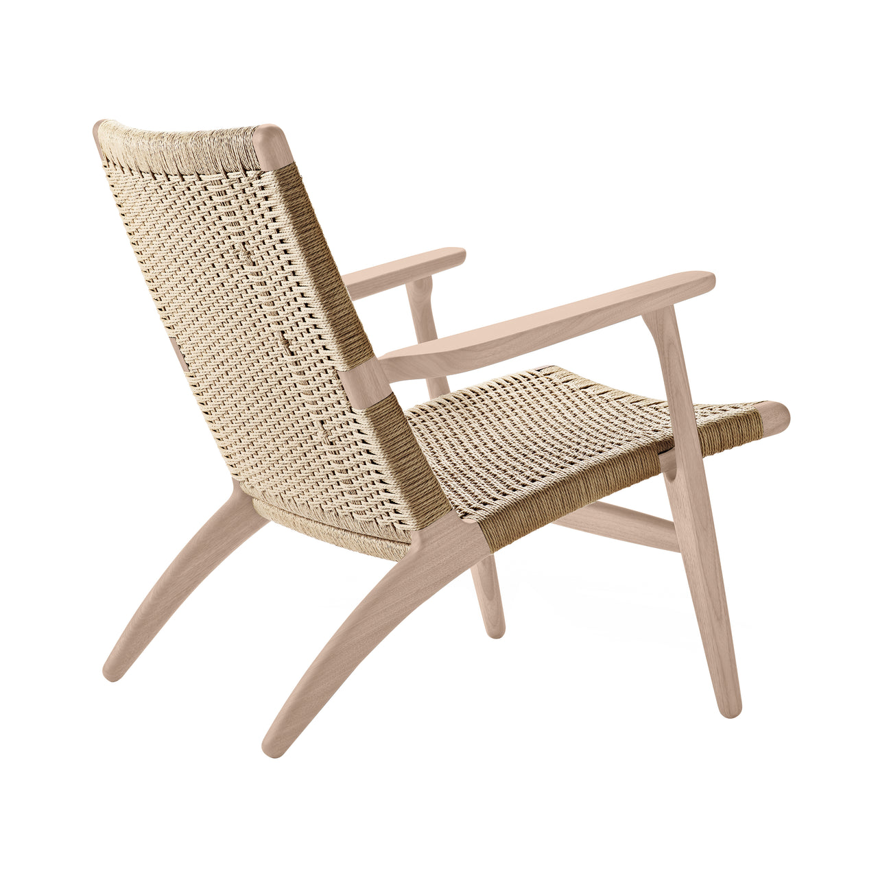 CH25 Lounge Chair: Natural + Soaped Oak