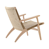 CH25 Lounge Chair: Natural + White Oiled Oak