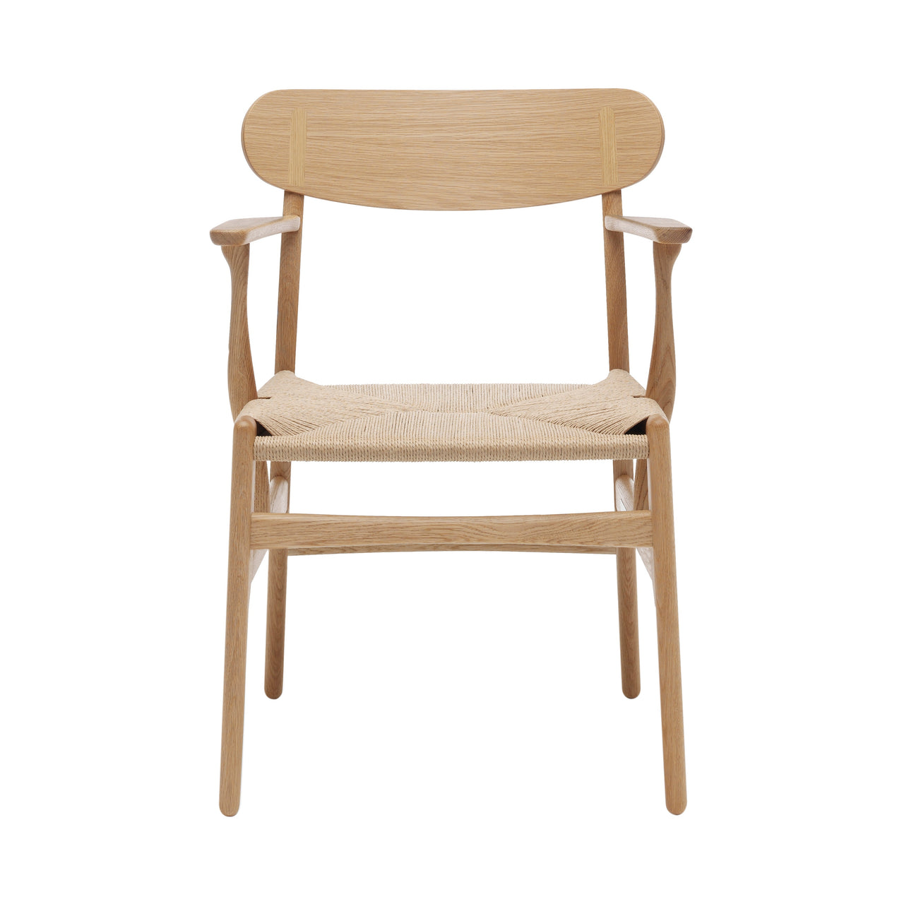 CH26 Dining Chair: Natural + Oiled Oak