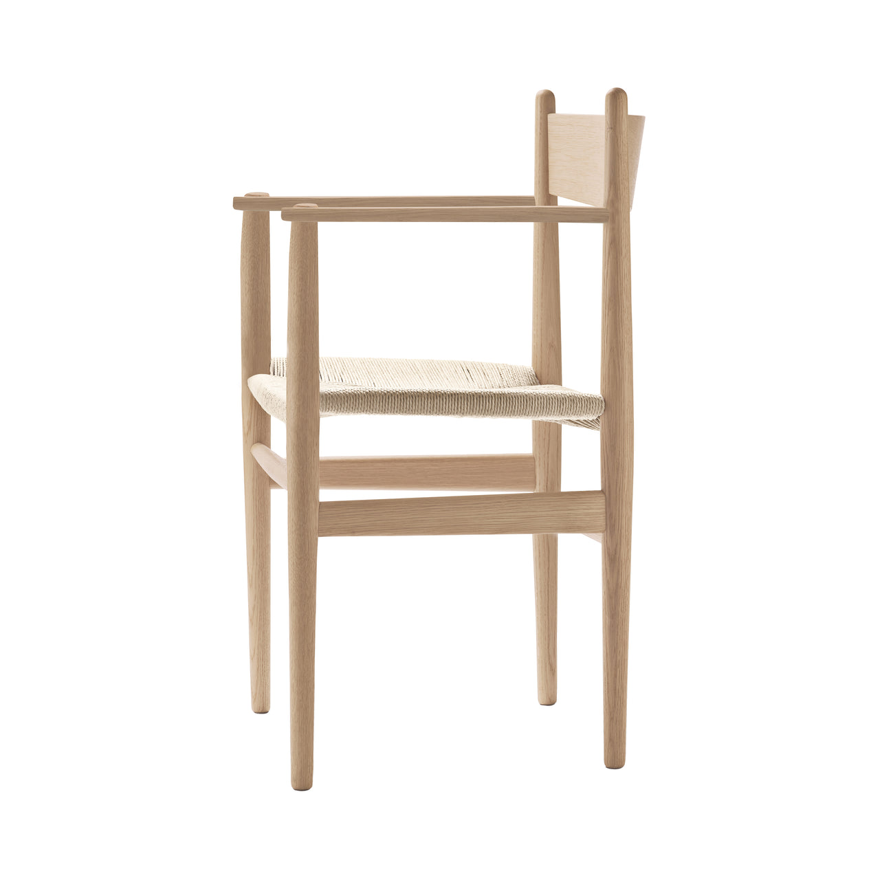 CH37 Dining Chair: Natural + White Oiled Oak