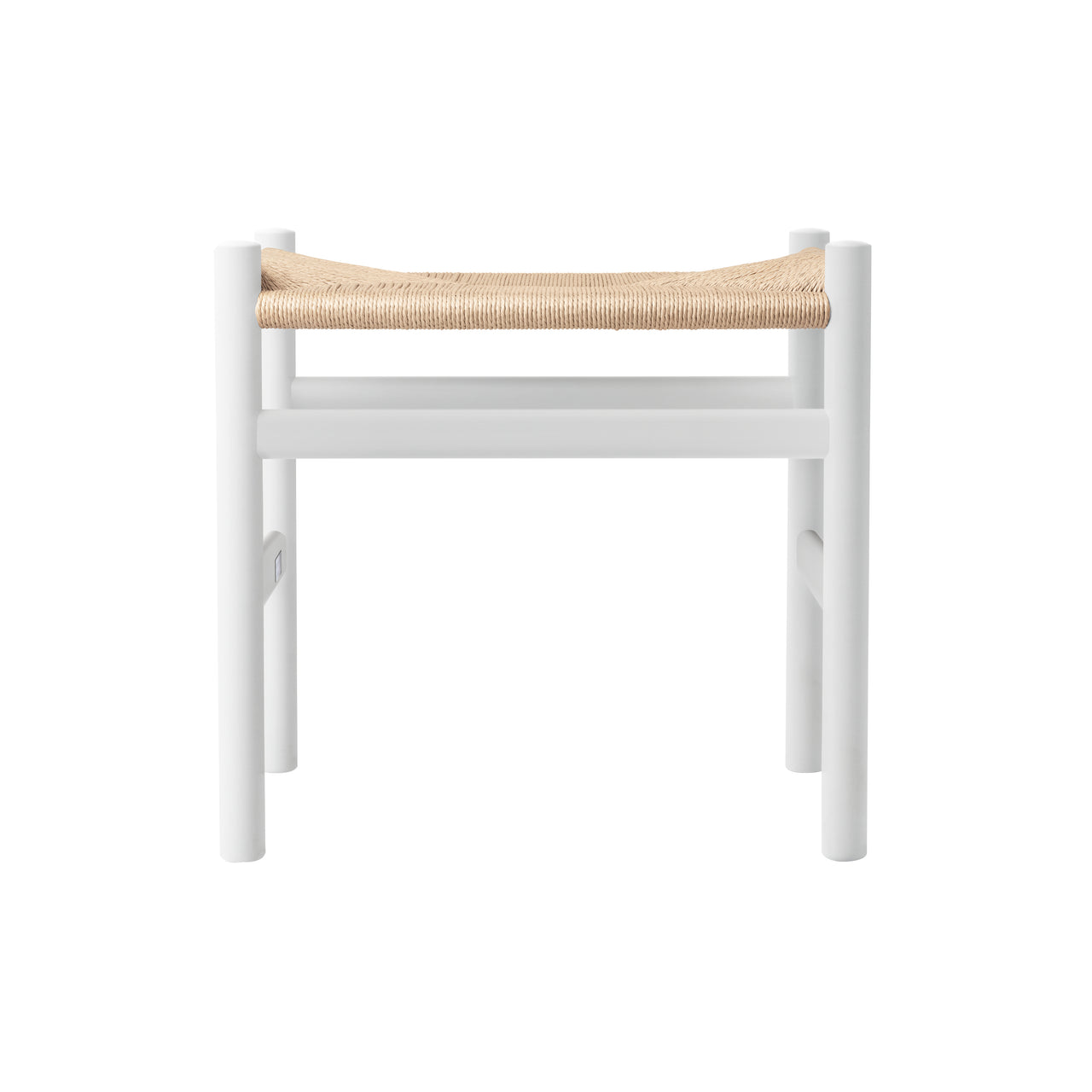 CH53 Footstool: High + Natural + Natural White Beech