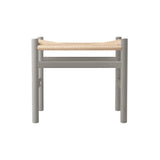 CH53 Footstool: Low + Natural + Silver Grey Beech