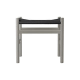 CH53 Footstool: High + Black + Silver Grey Beech