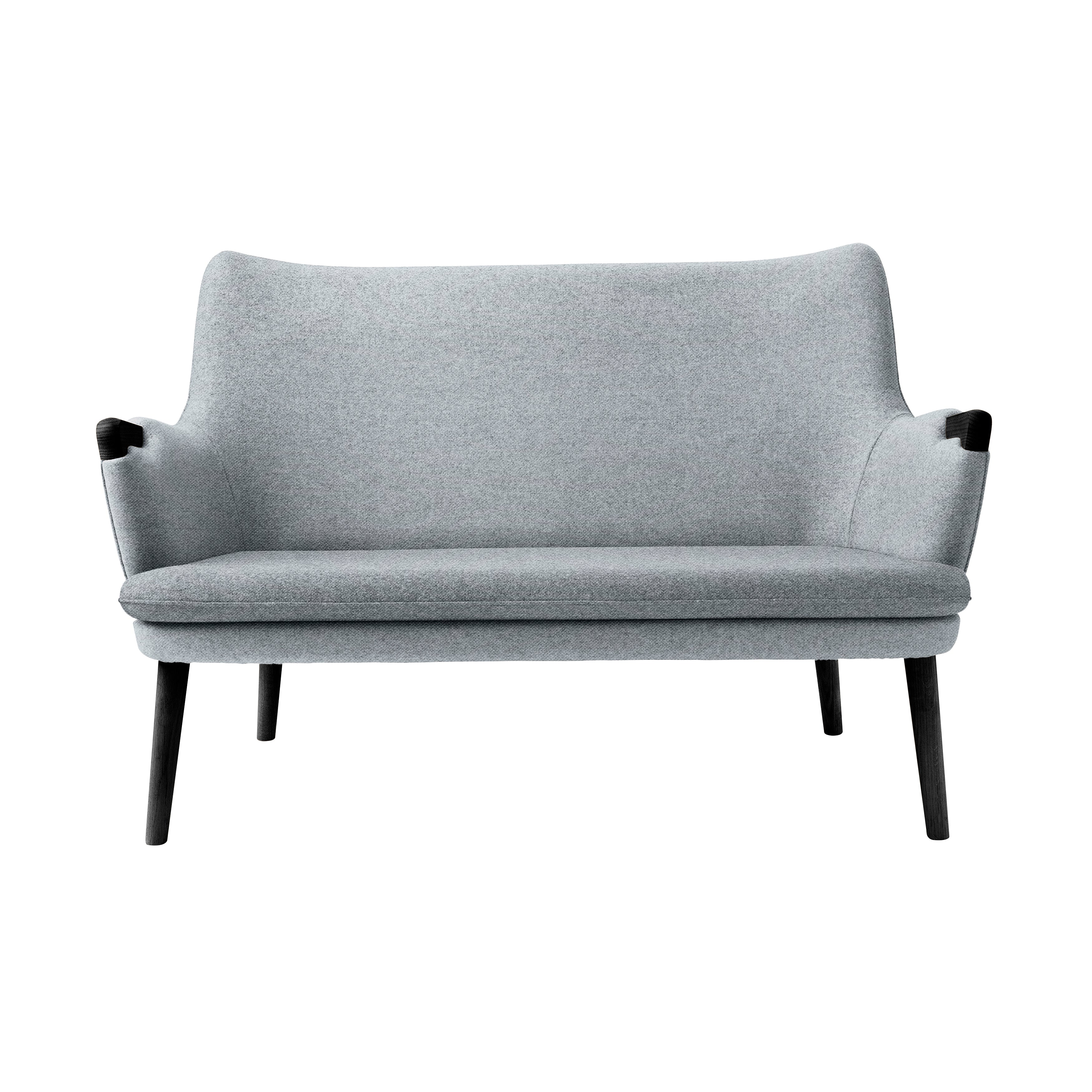 CH72 Sofa: Black Oak