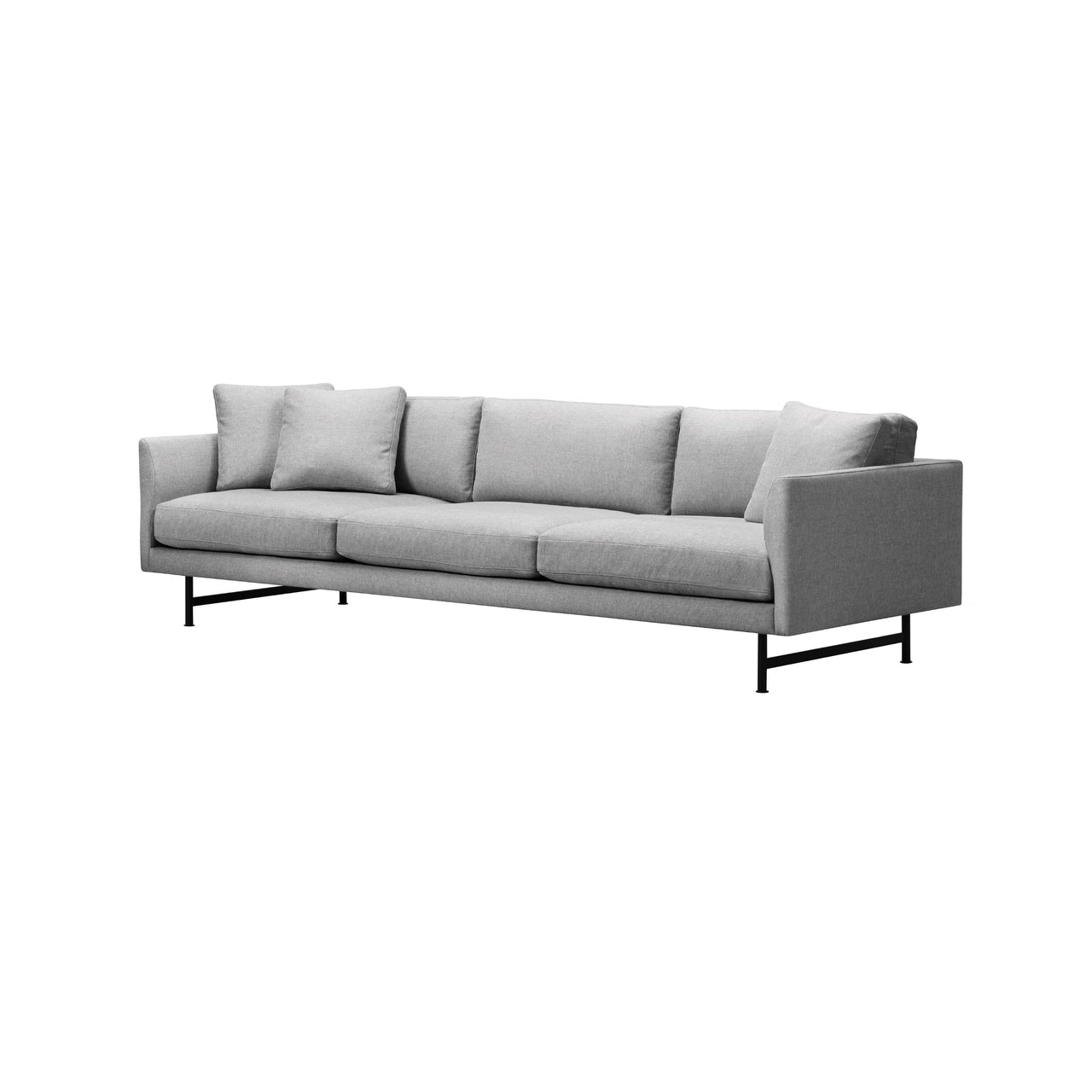 Calmo 3 Seater Sofa: Metal Base + With Cushion