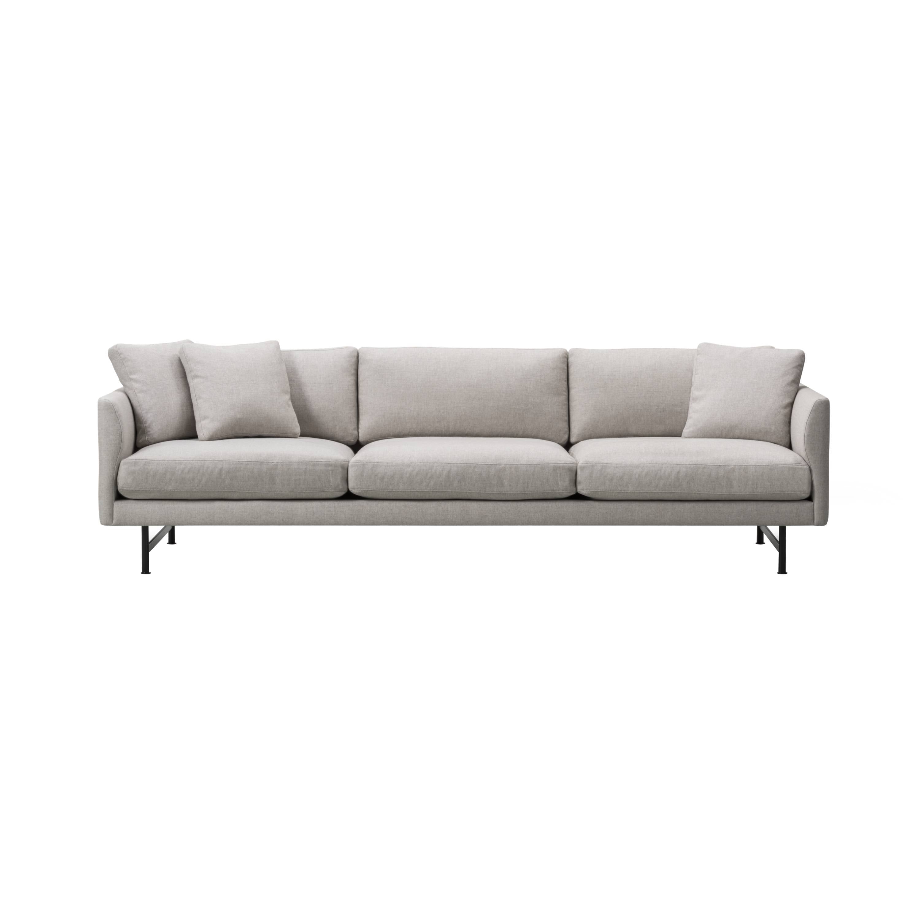 Calmo 3 Seater Sofa: Metal Base + With Cushion
