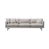 Calmo 3 Seater Sofa: Metal Base + With Cushion